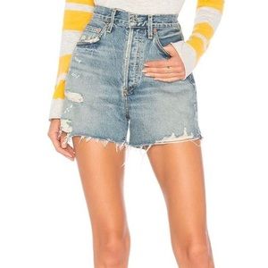 Agolde Dee high rise short in riccochet
